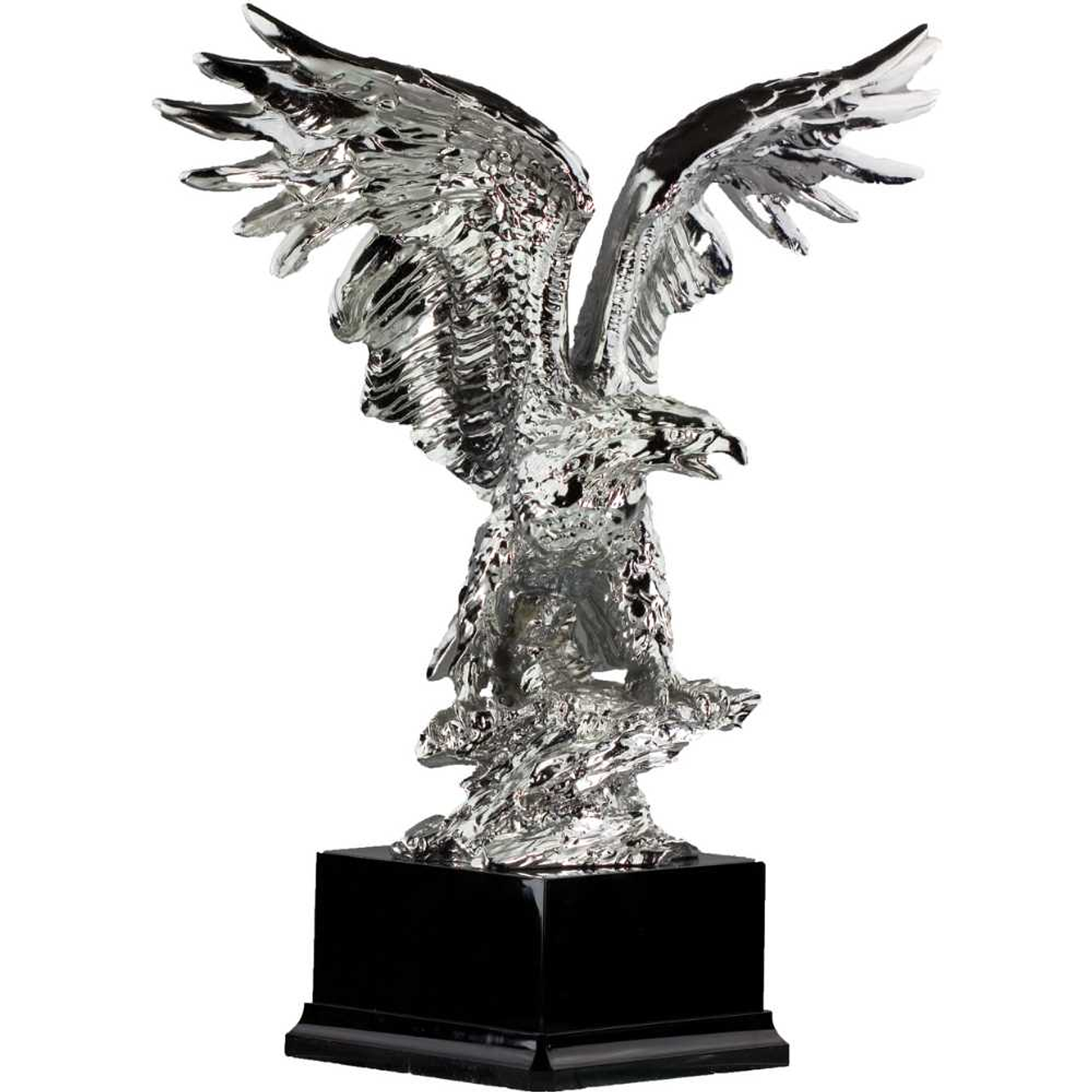 Figura águila real plateada 1