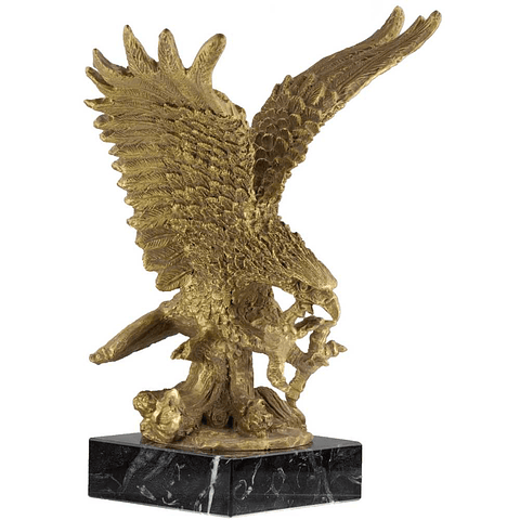 Escultura de águila bronce