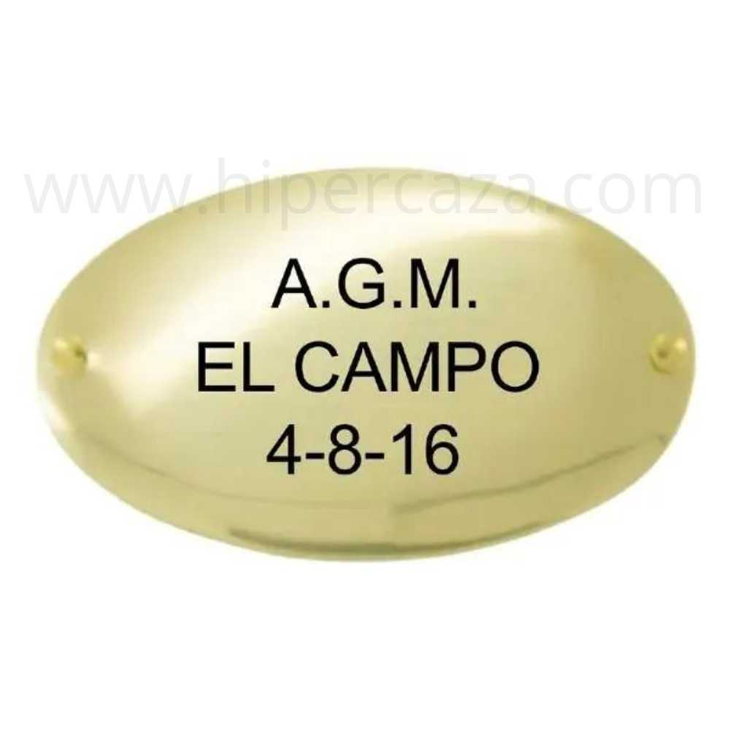 Chapa trofeo de caza 1