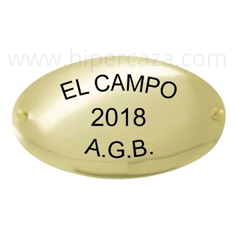 Placa trofeo taxidermia