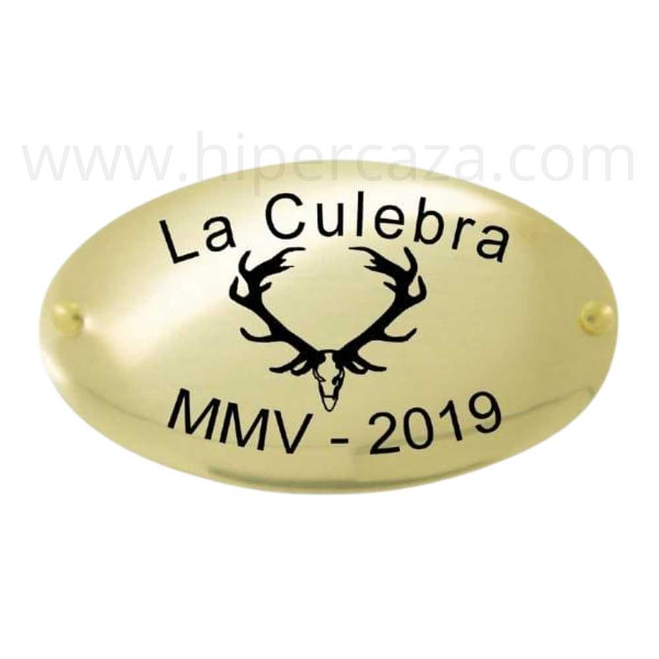 Chapa trofeo de caza ciervo 1