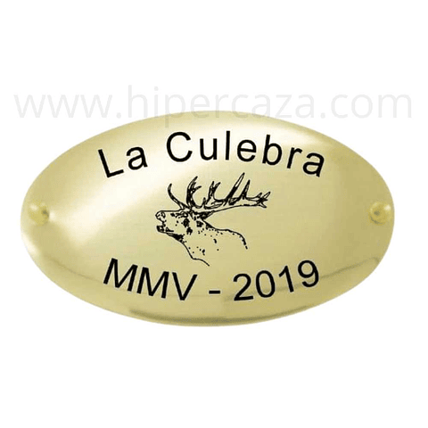 Chapa trofeo de caza de ciervo