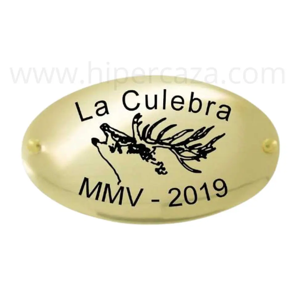 Placa trofeo de caza ciervo 1