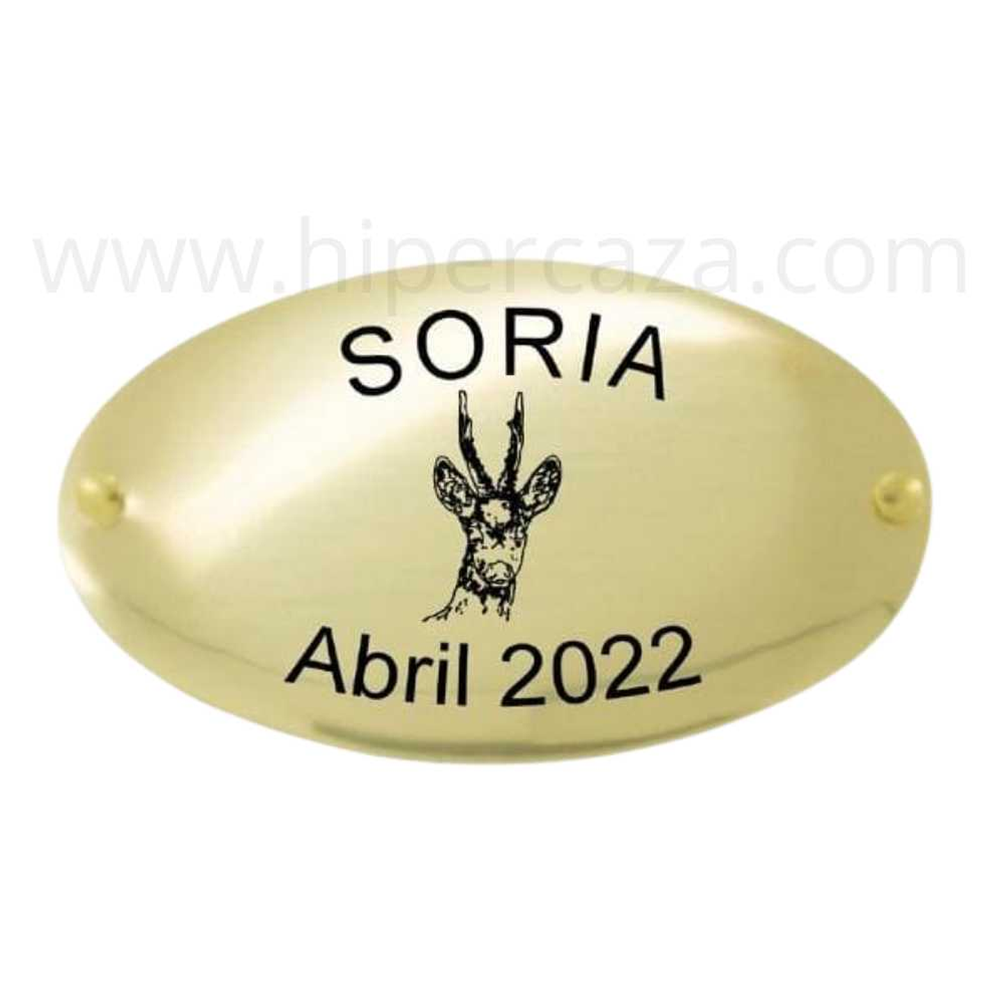 Chapa trofeo de caza corzo 1