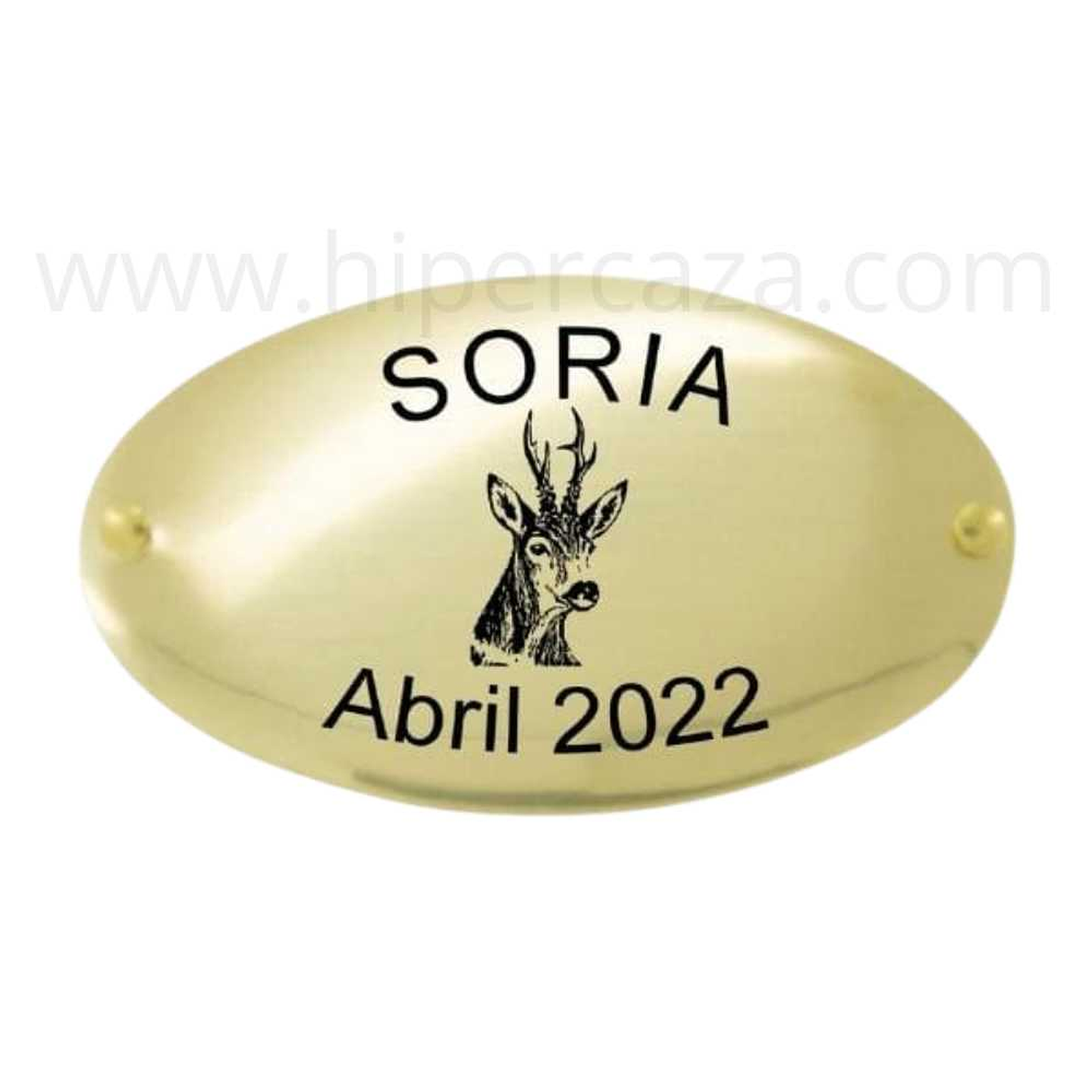 Chapa trofeo de caza corzo 1