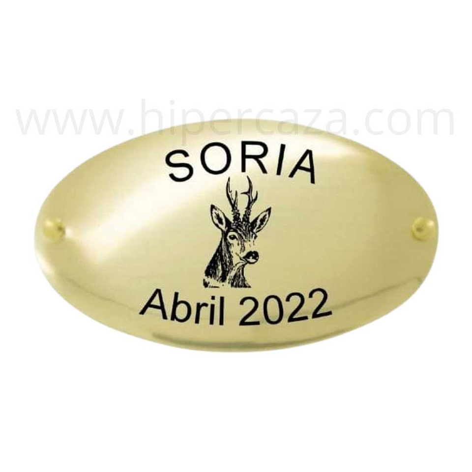 Chapa trofeo de caza corzo 1