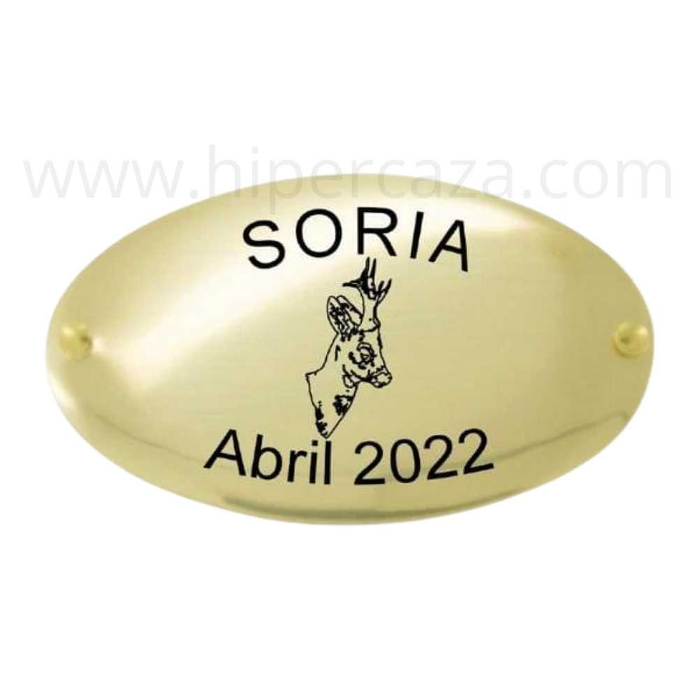 Placa trofeo de caza corzo 1