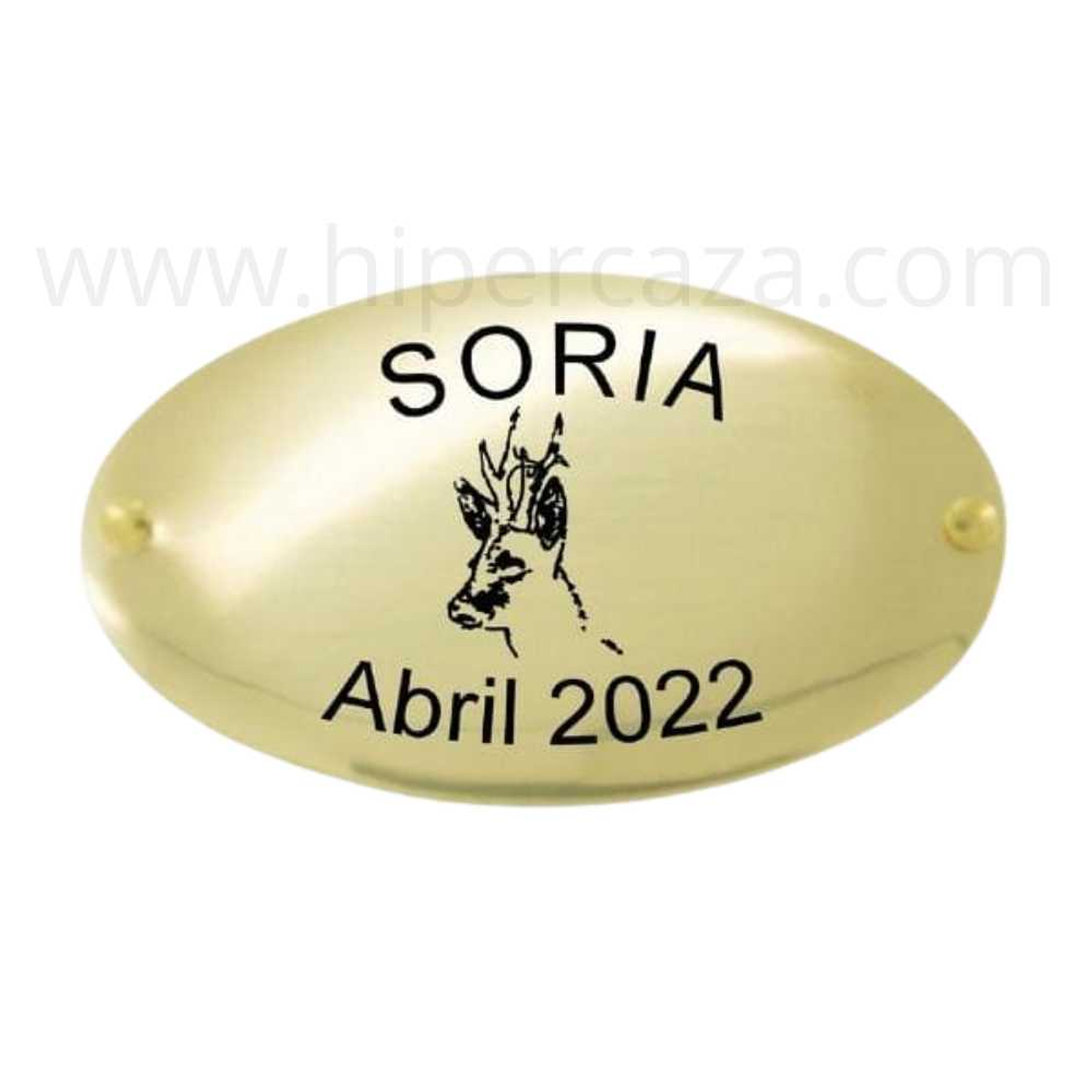 Chapa trofeo de caza con corzo 1