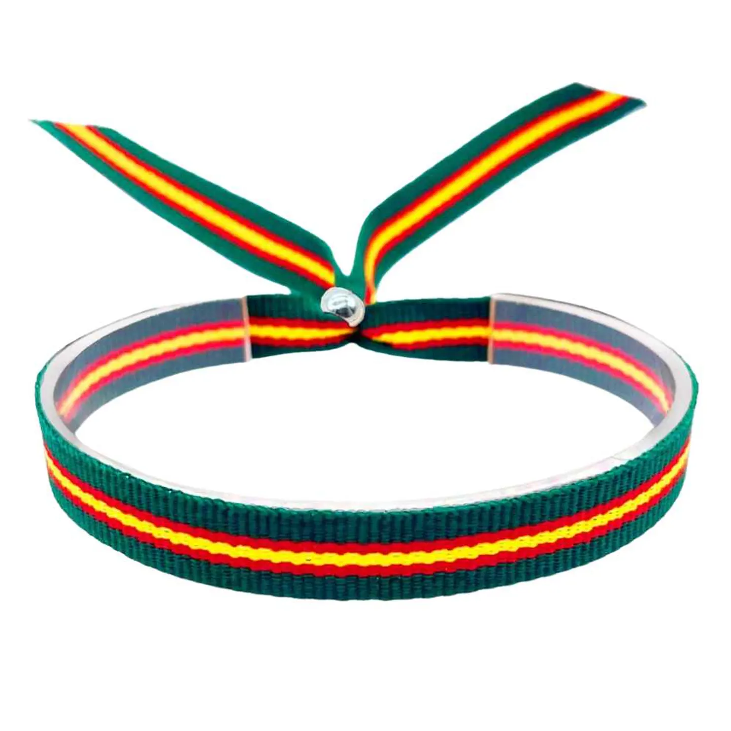 Pulsera de bandera de España verde acero 1
