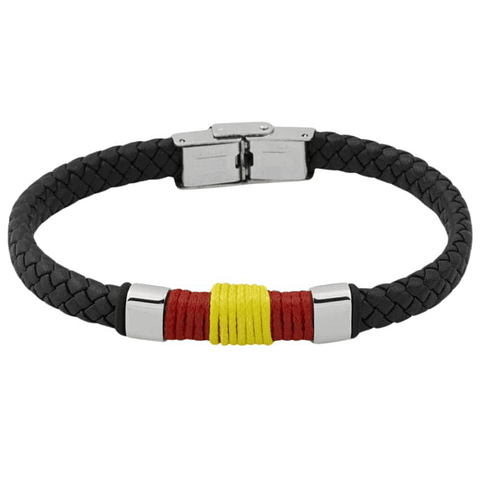 Pulsera de acero con bandera de España