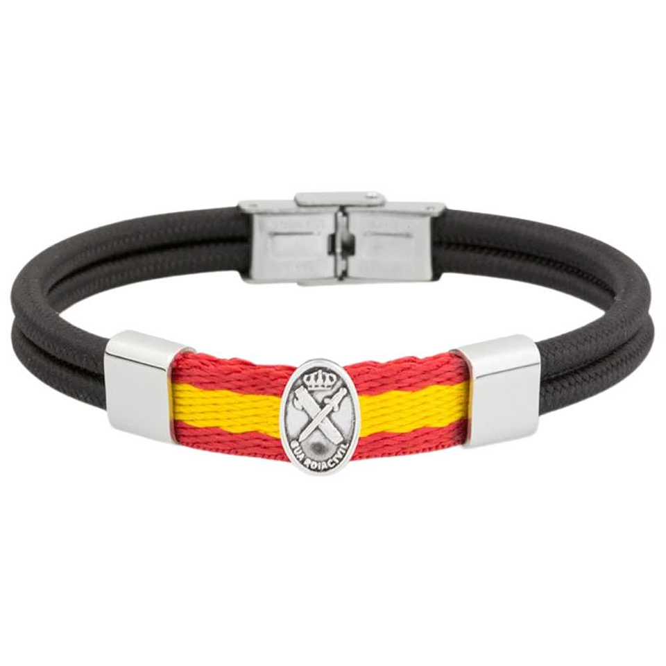 Pulsera de la guardia civil negra en acero España 1