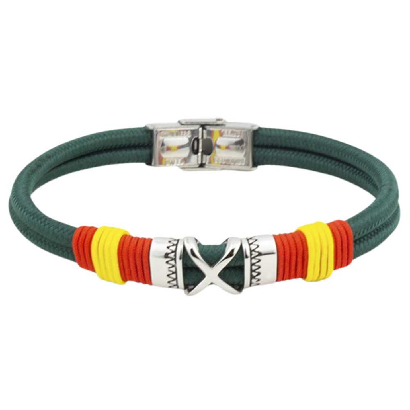 Pulsera de acero verde España 1