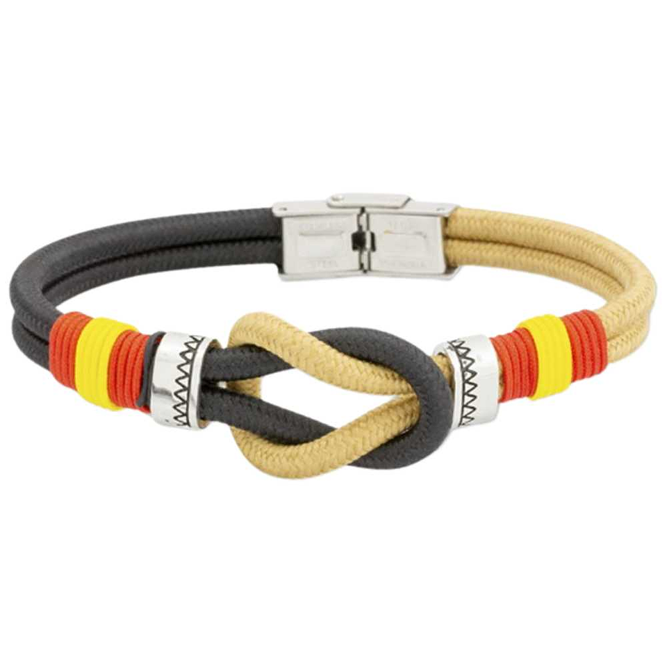 Pulsera de acero amarillo y negro España 1