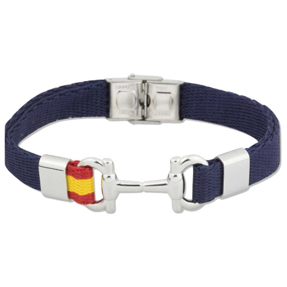 Pulsera de acero estribu azul España 1