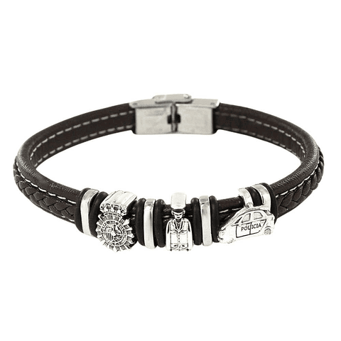 Pulsera de policia plata