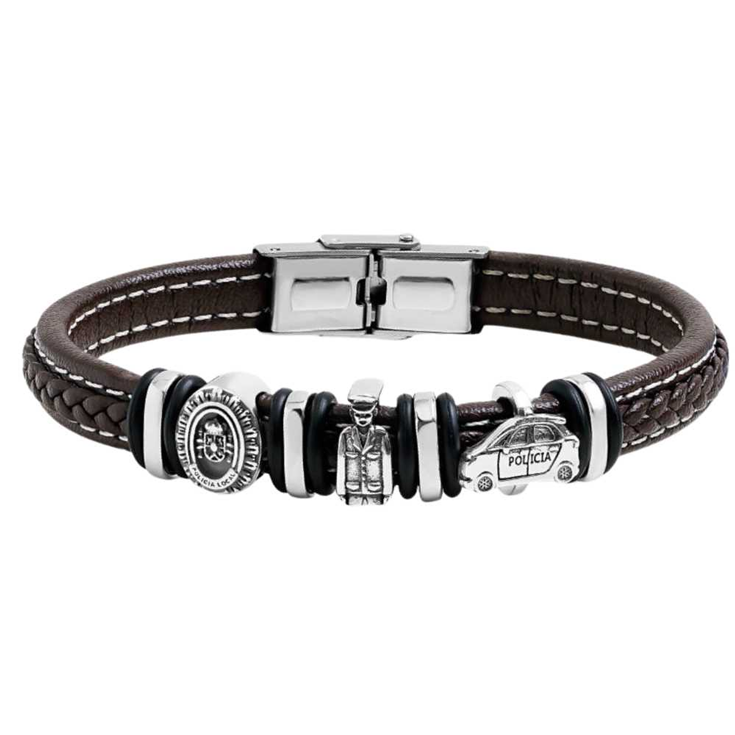 Pulsera de policia nacional plata 1
