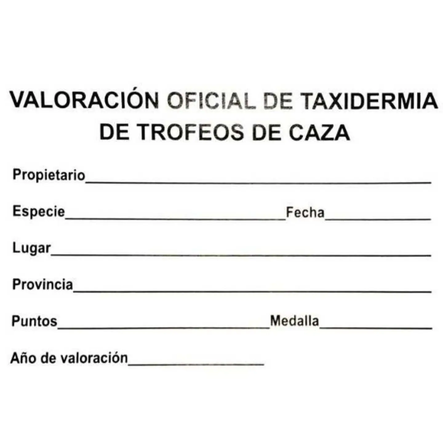 Medalla de homologación de corzo oro 3