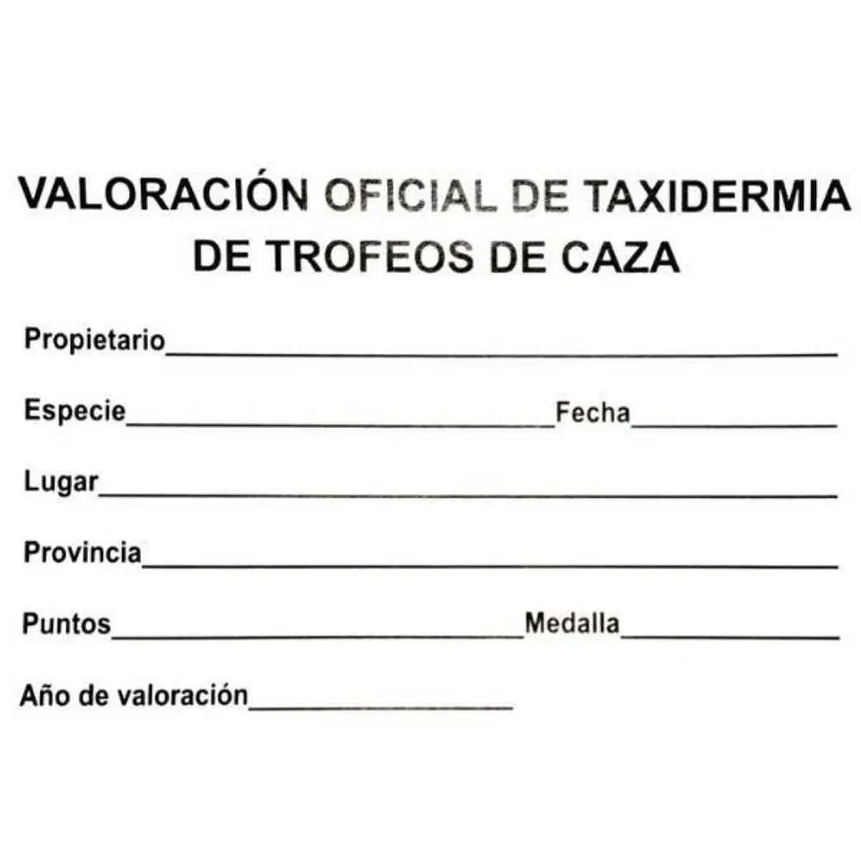 Medalla de homologación de corzo oro 3