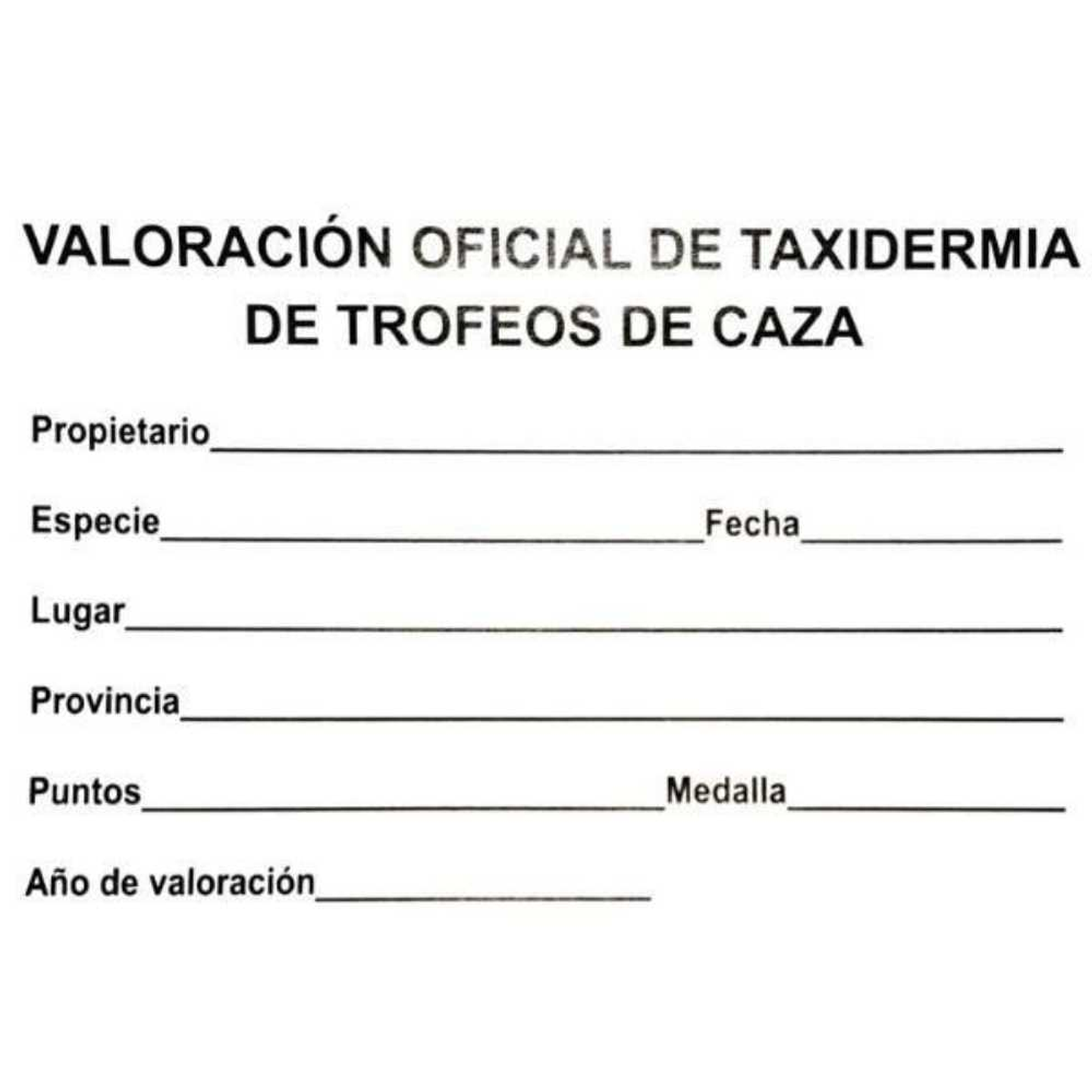 Medalla de homologación macho montés oro 3