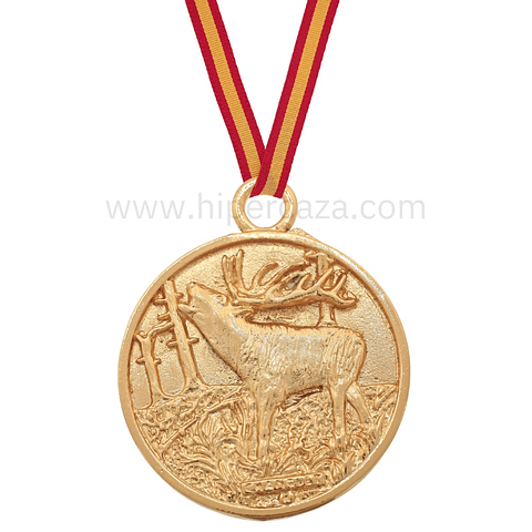 Medalla de homologación ciervo oro