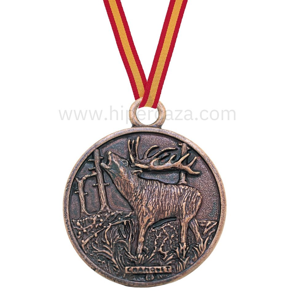 Medalla de homologación ciervo bronce  1