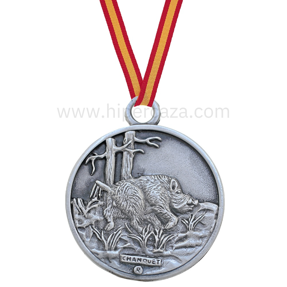 Medalla de homologación jabalí plata 1