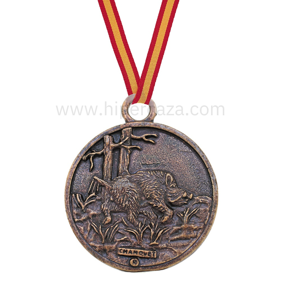 Medalla de homologación jabalí bronce 1