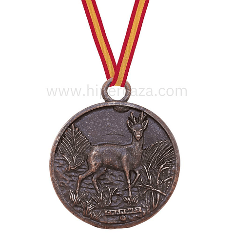 Medalla de homologación corzo bronce