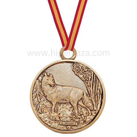 Medalla de homologación zorro oro