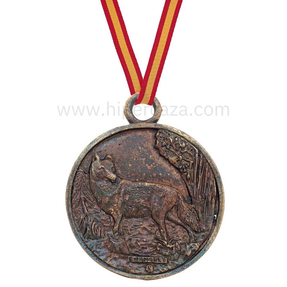 Medalla de homologación zorro bronce 1