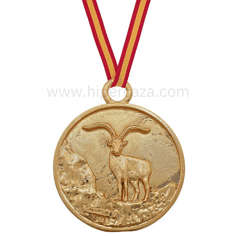 Medalla de homologación macho montés oro