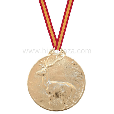 Medalla de homologación ciervo oro