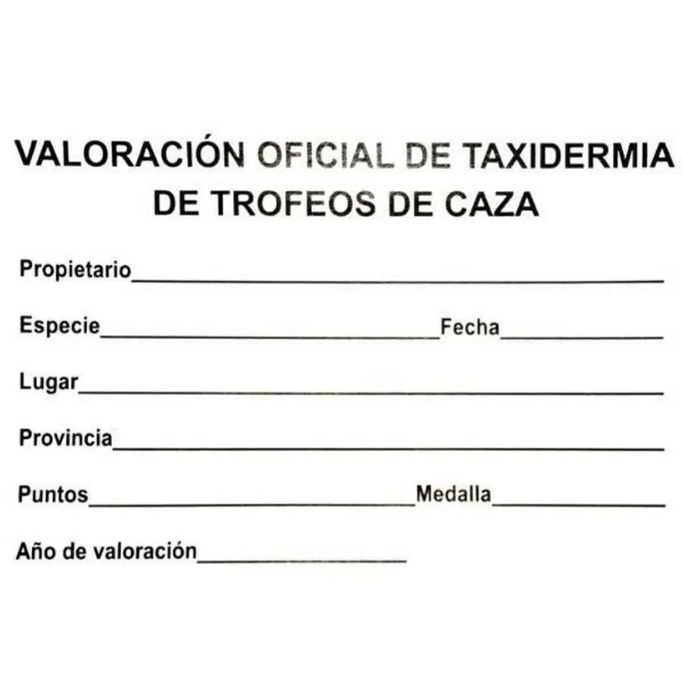 Medalla de homologación ciervo plata 3