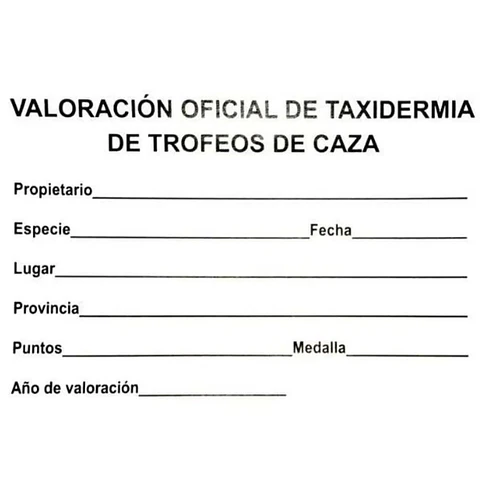 Medalla de homologación jabalí oro