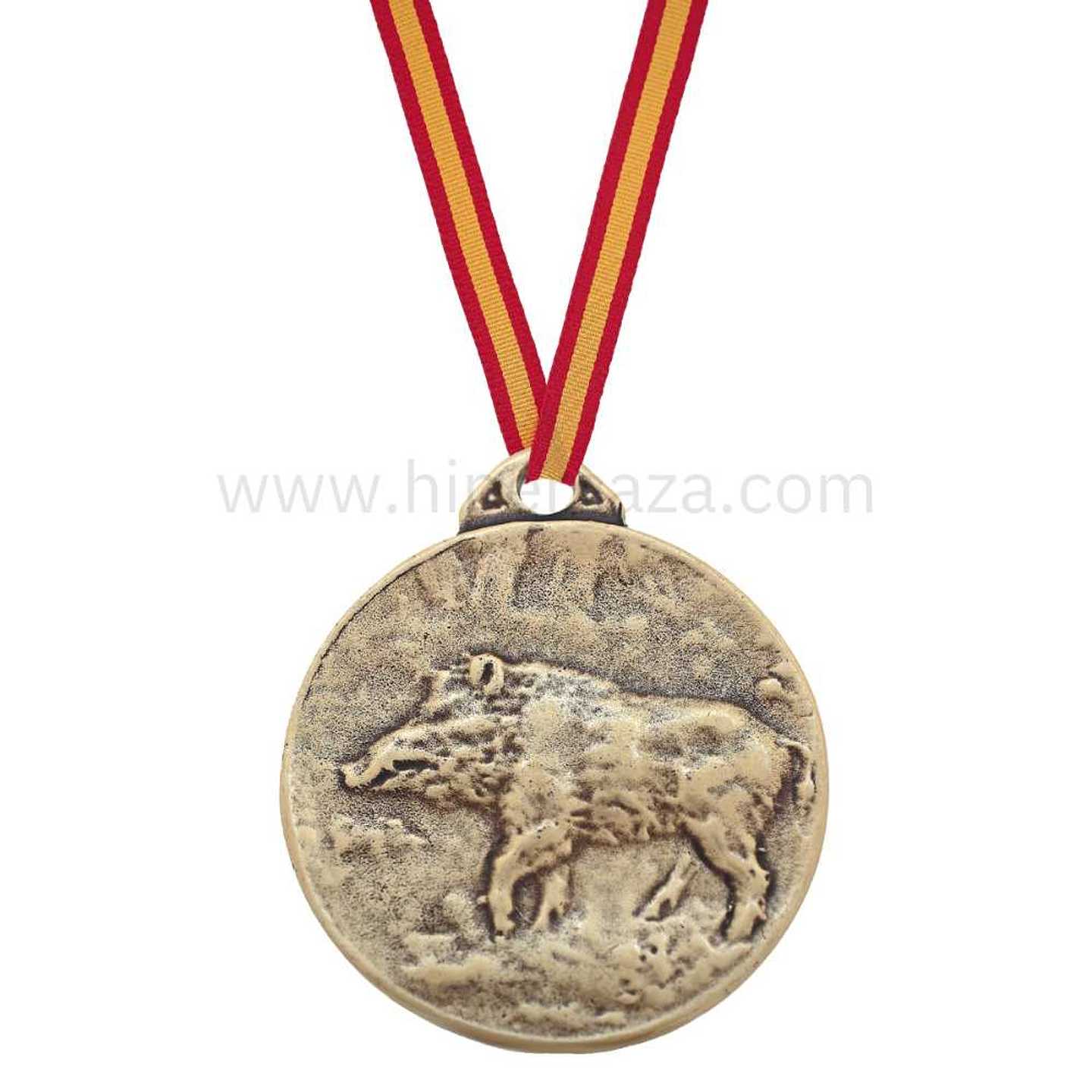 Medalla de homologación con jabalí bronce 1