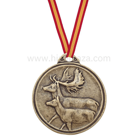 Medalla de homologación gamo bronce