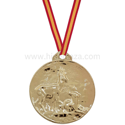 Medalla de homologación con corzo de oro