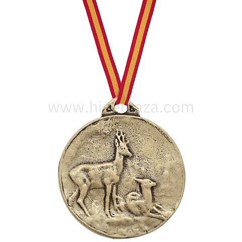 Medalla de homologación corzo bronce trofeos