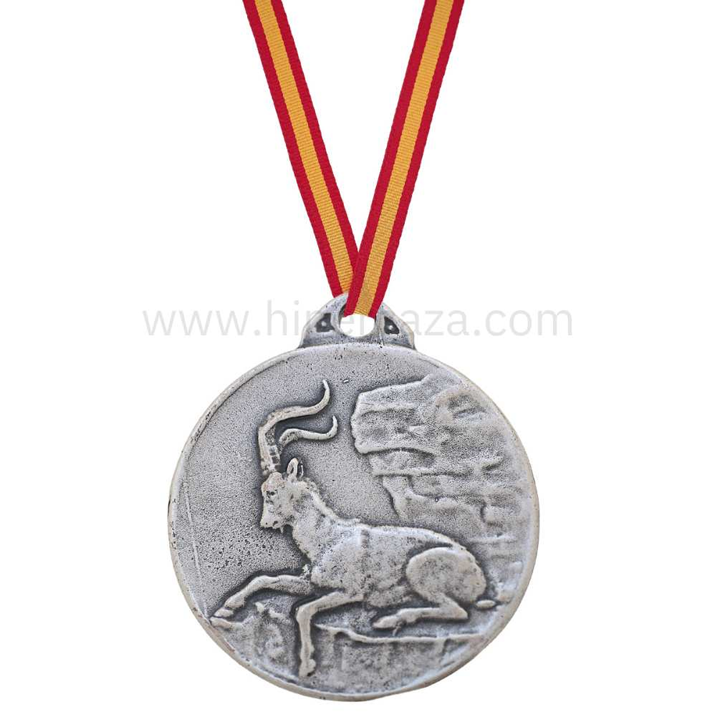 Medalla de homologación plata macho montés 1