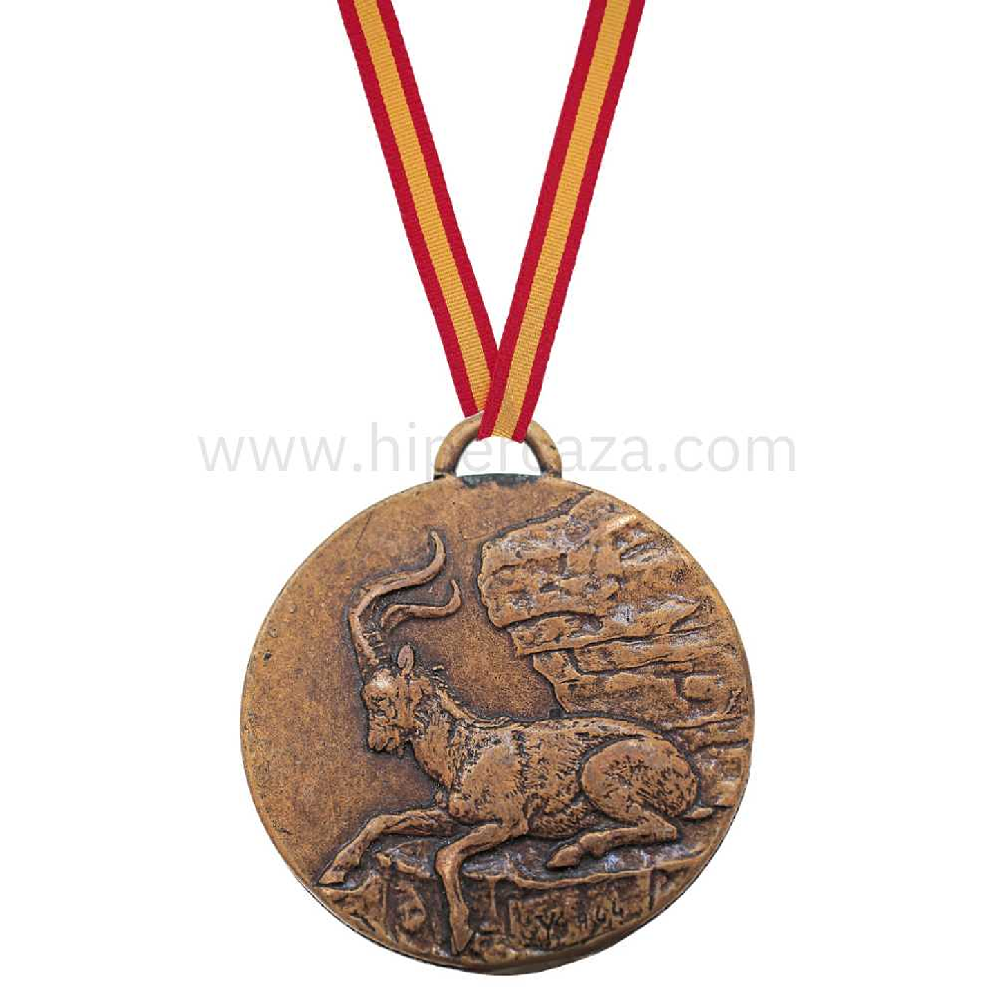 Medalla de homologación bronce macho montés  1