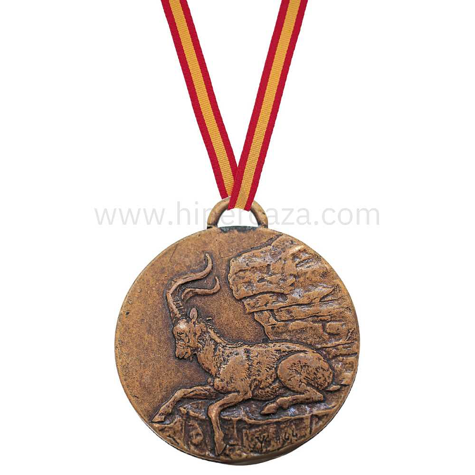 Medalla de homologación bronce macho montés  1