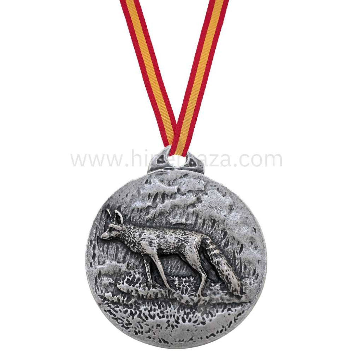 Medalla de homologación plata zorro 1