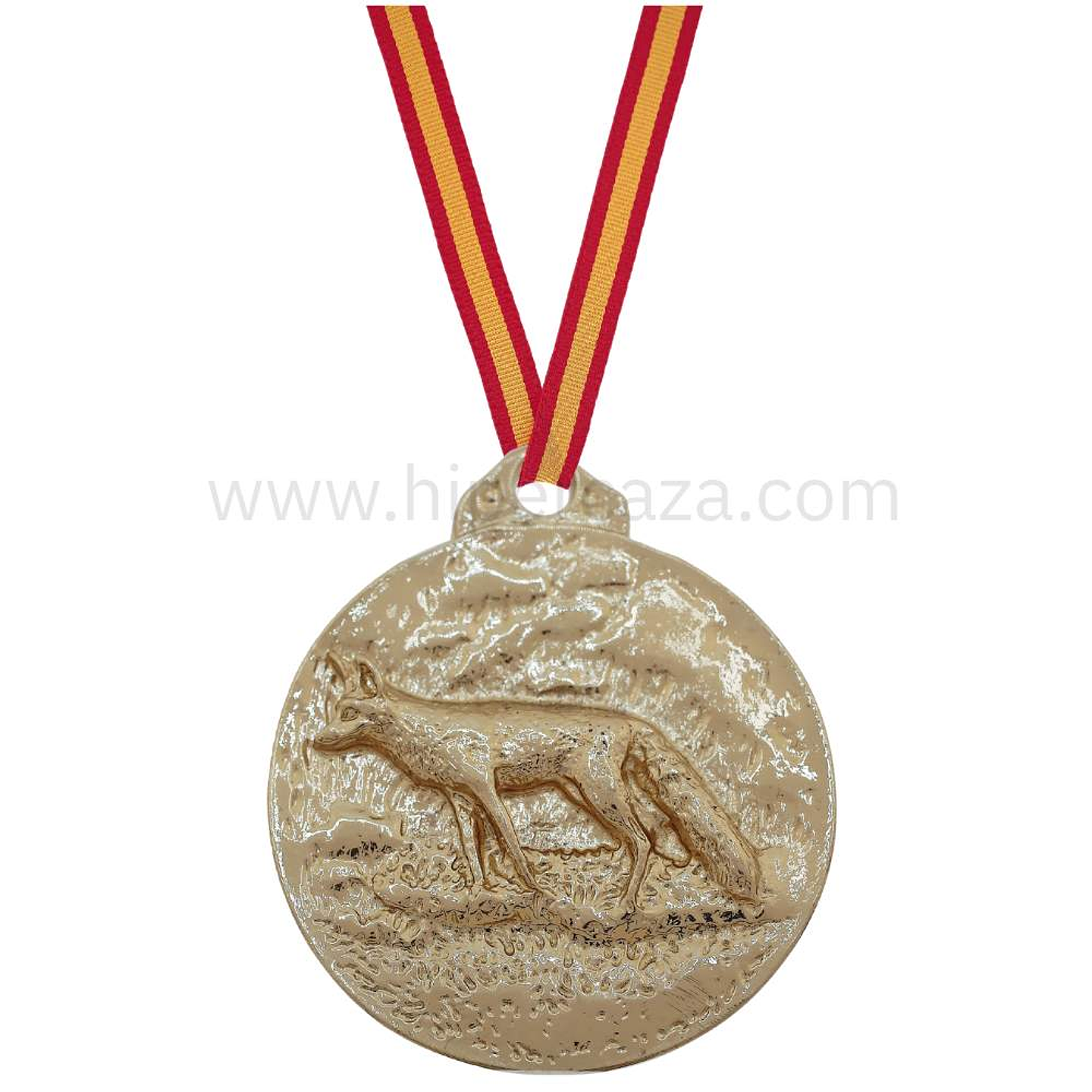 Medalla de homologación oro zorro 1