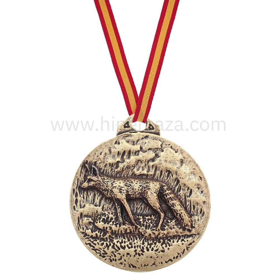 Medalla de homologación zorro bronce  1