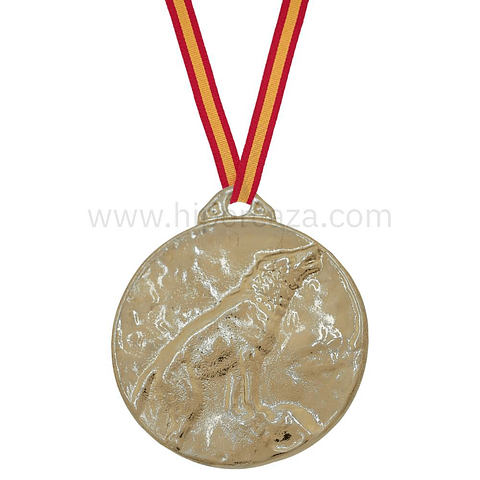 Medalla de homologación lobo oro 