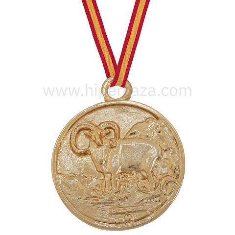 Medalla de homologación muflón oro
