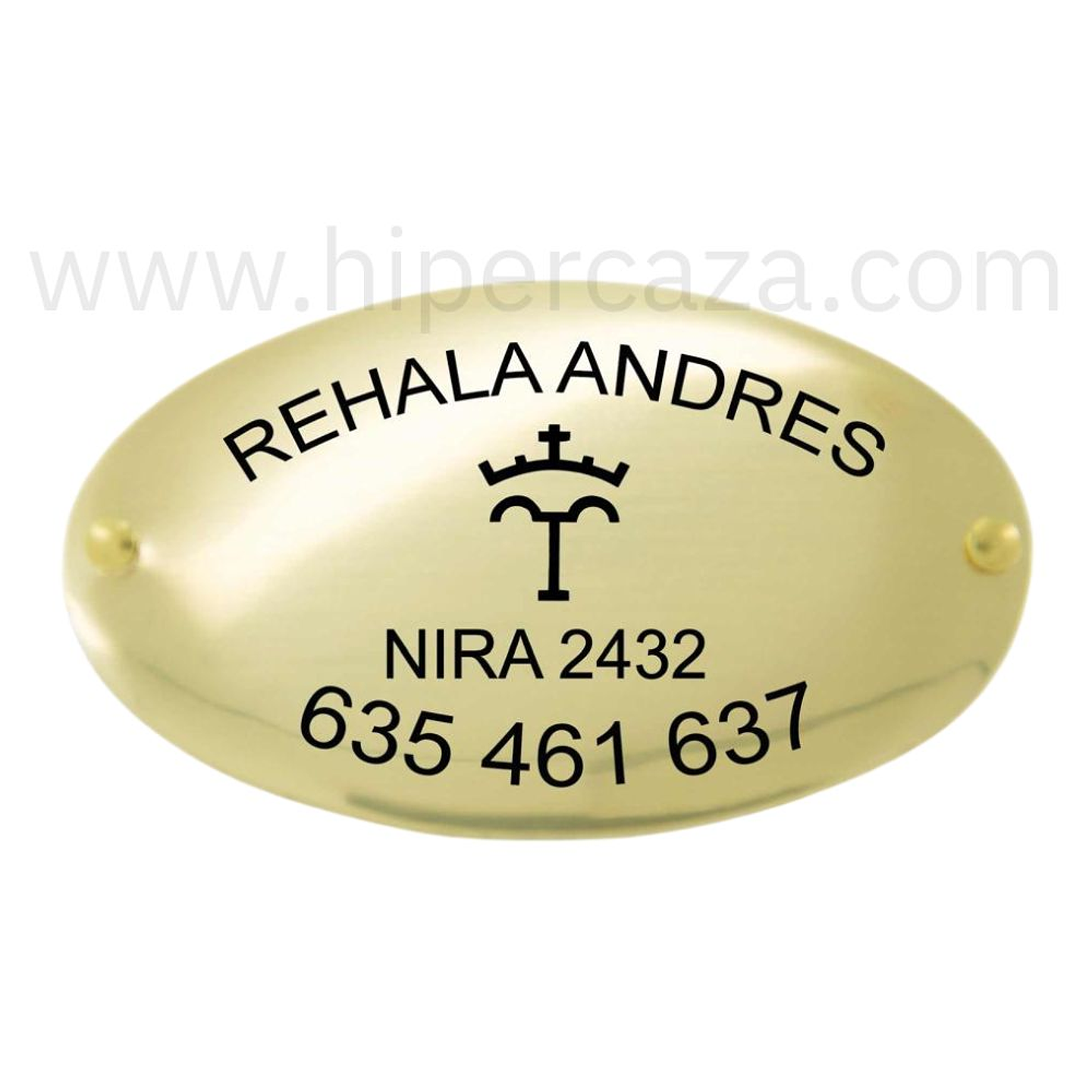 Chapa de rehala personalizada  1
