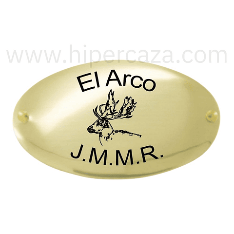 Chapa para trofeos de caza gamo