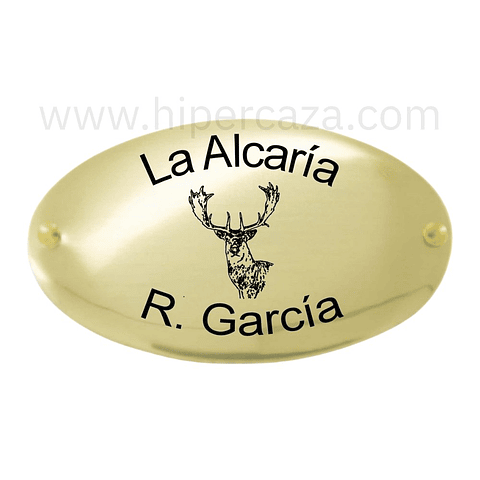 Chapa trofeo de caza gamo