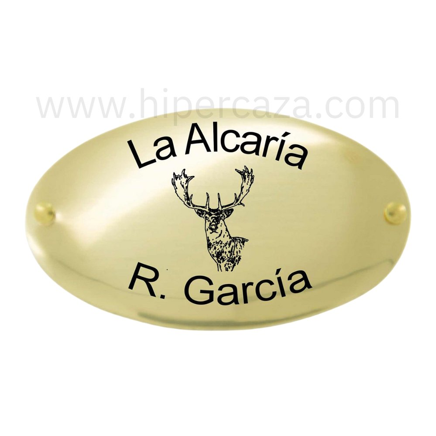Chapa trofeo de caza gamo 1